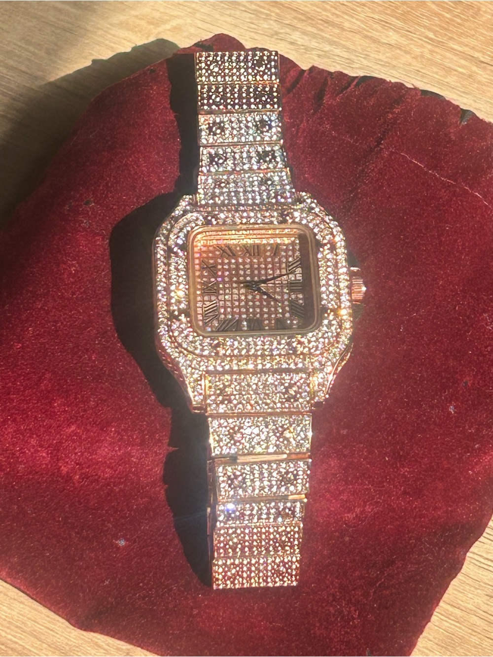 Turn head with every Tic! Ultimate Crystal Pave Rose Gold Watch!